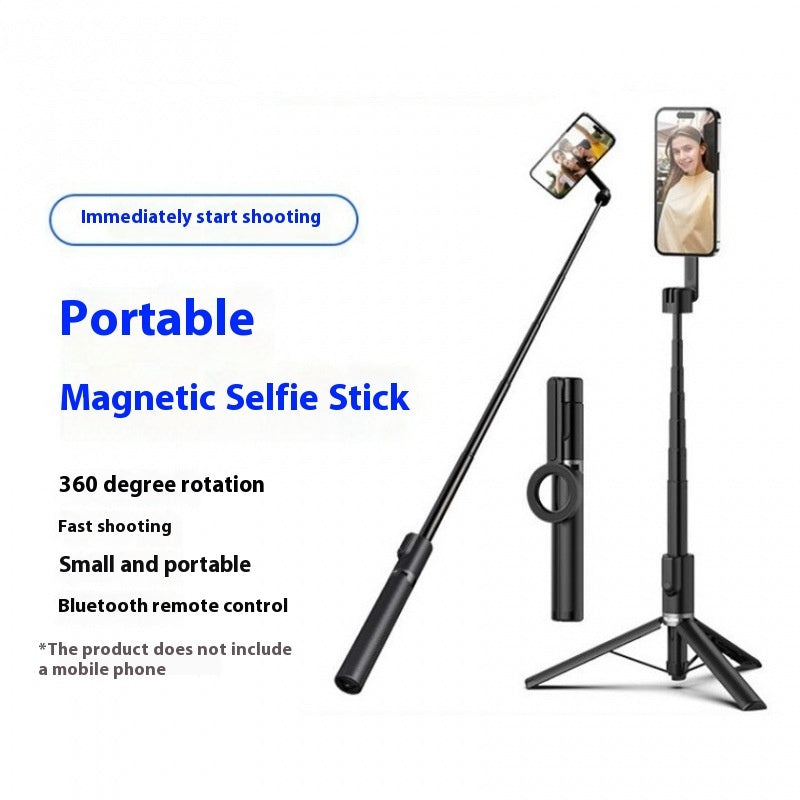 Portable Magnetic Bluetooth Remote Control Selfie Stick
