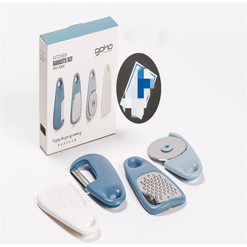 Four-piece kitchen peeler
