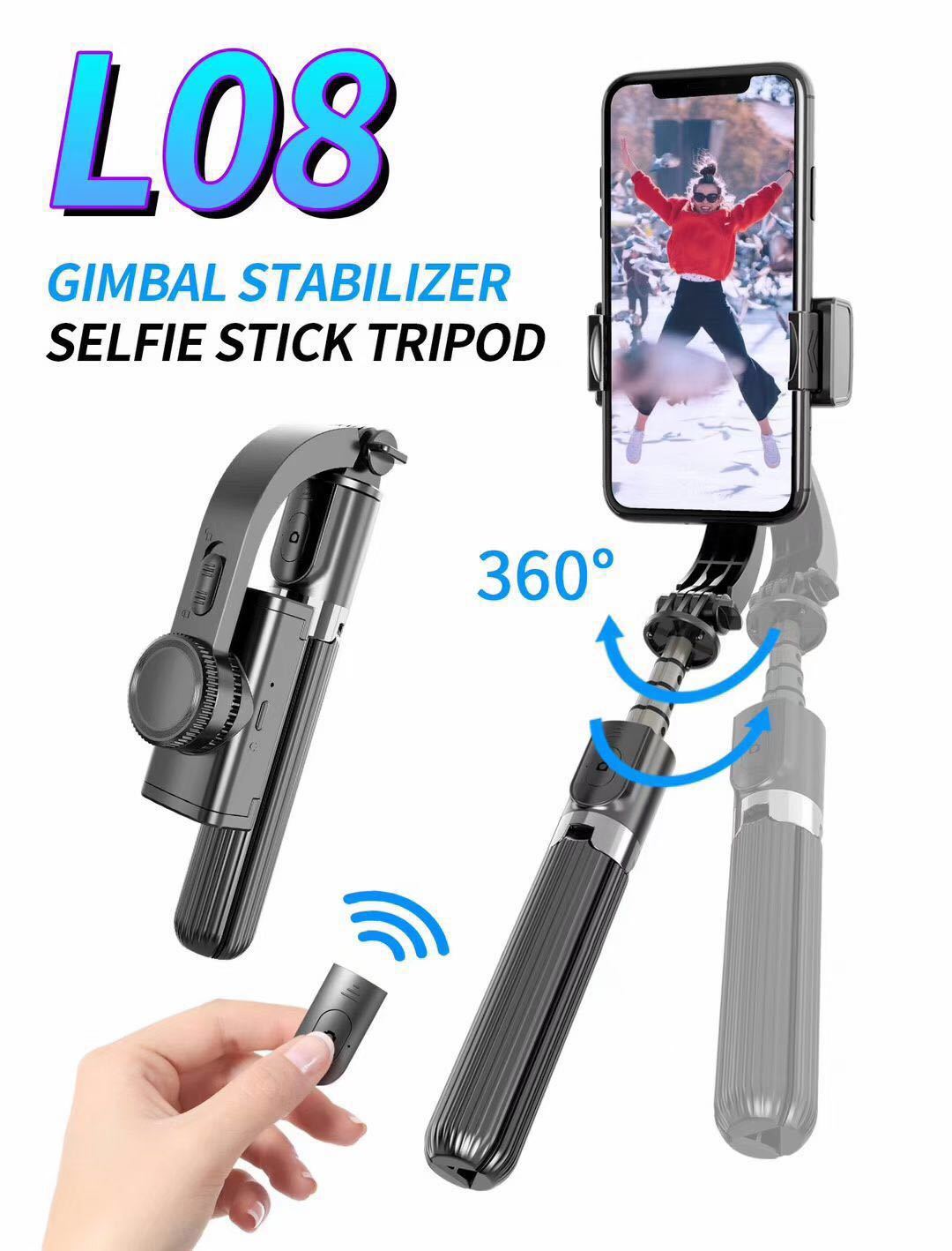 Compatible with Apple, Shooting Artifact Gyroscope L08 Tripod Selfie Stick