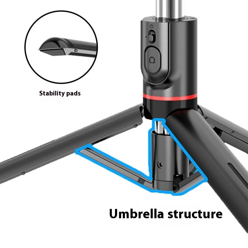 Telescopic Bluetooth Tripod Bracket Magnetic Clip Selfie Stick