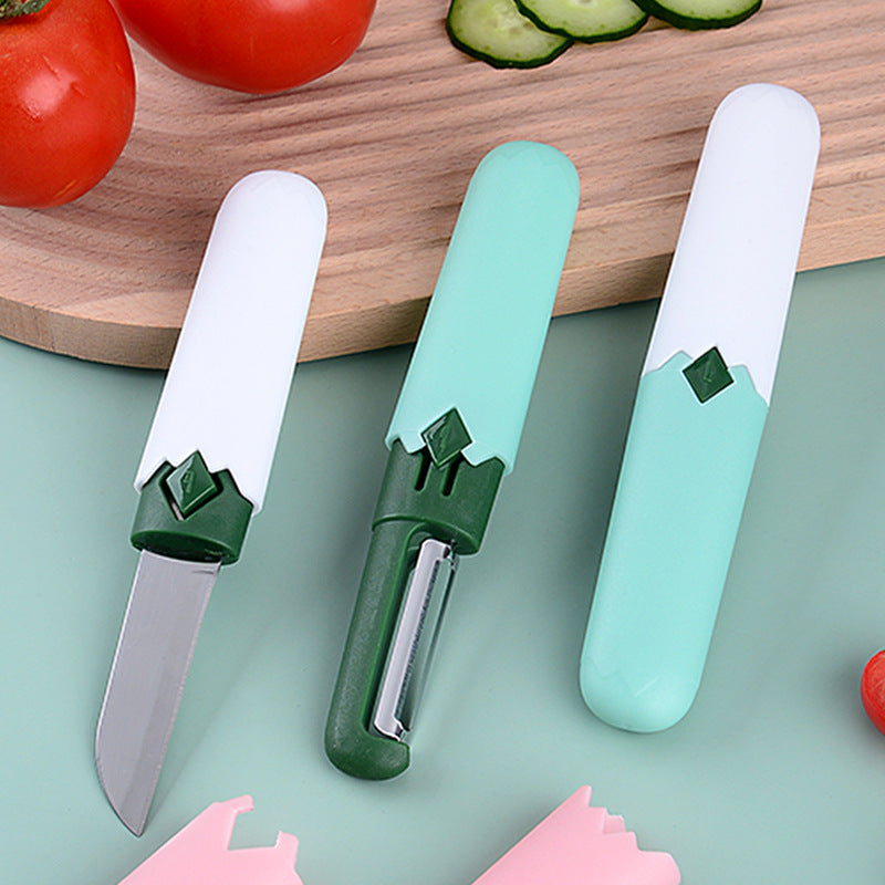 Peeler Household Scraping And Peeling Fruit Knife Two-in-one Kitchen Gadgets