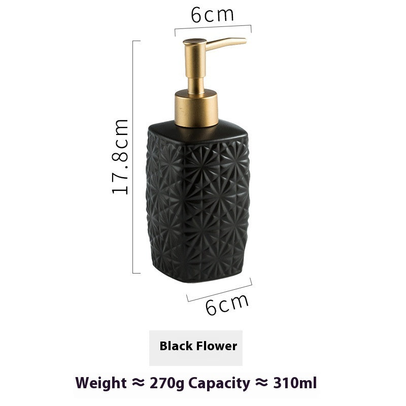 Simple Ceramic Hand Sanitizer Bottle Hotel Club