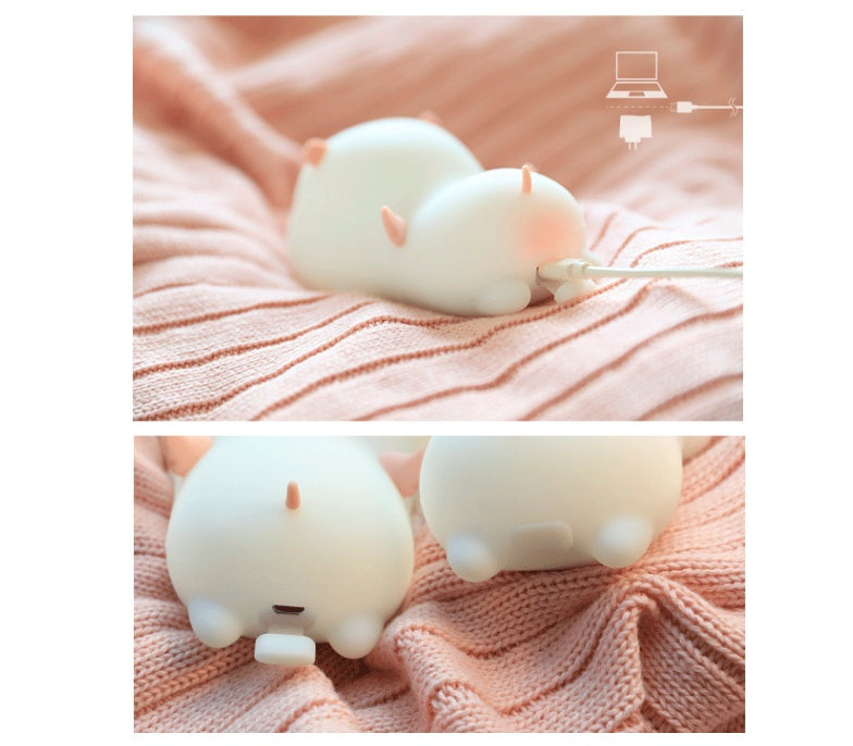 Pig silicone night light