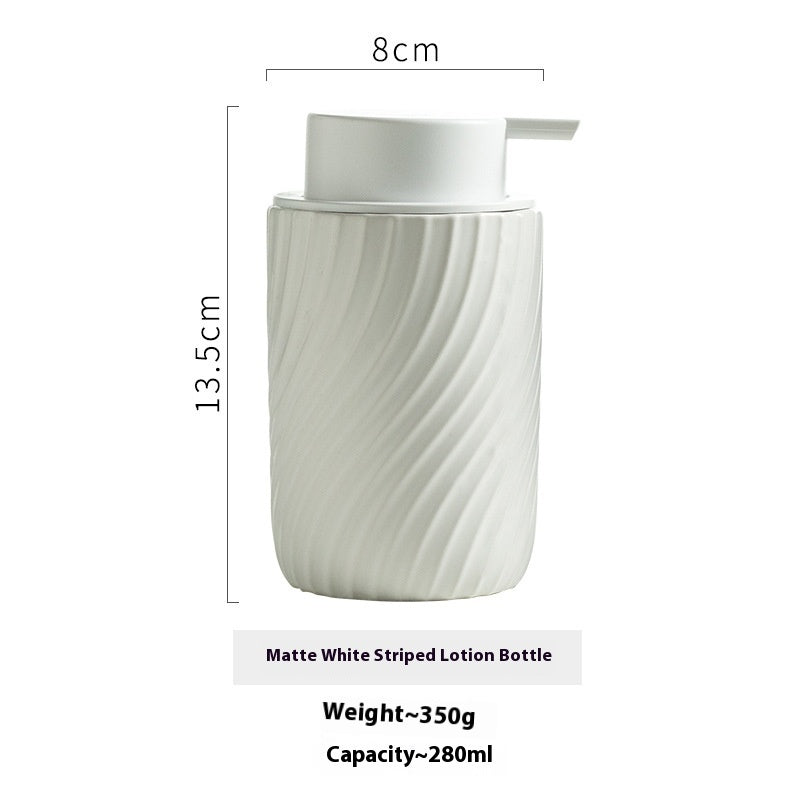 Ceramic Emulsion Hand Sanitizer Shower Gel Bottle