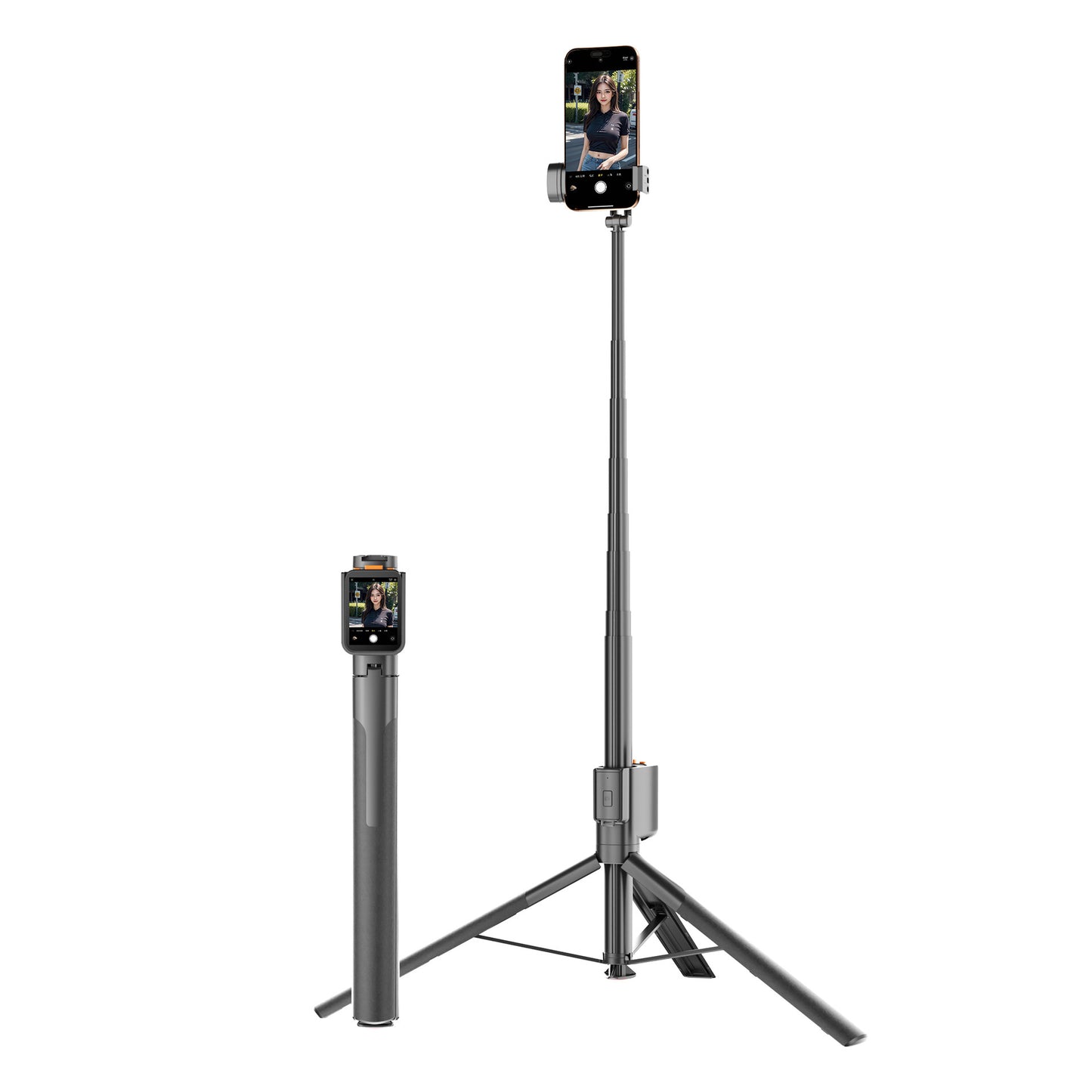Screen Projection Selfie Stick Floor Tripod