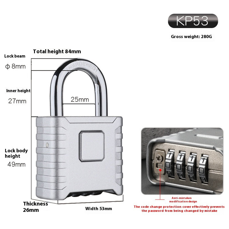 Large Rainwater Proof Outdoor Truck Warehouse Courtyard Gate Machine Combination Locks Padlock