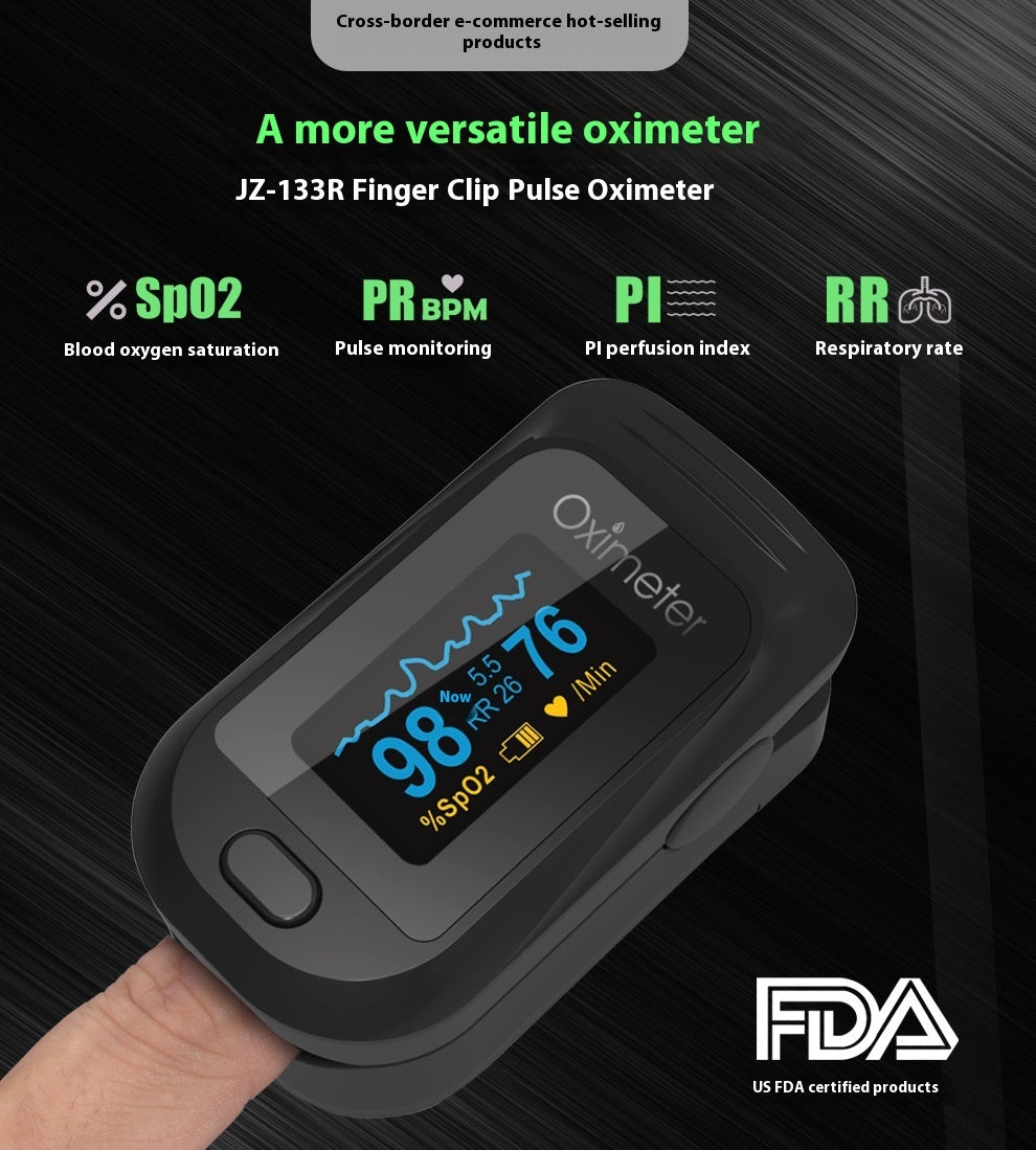 Finger Pulse Oxygen Saturation Monitor