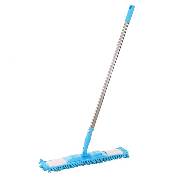 Flat Mop Chenille Mop Wet And Dry Lazy Stainless Steel Telescopic