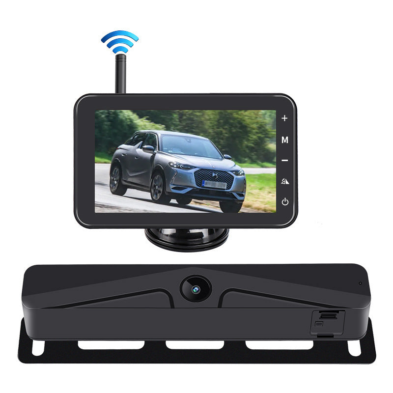 Car Wireless Solar Car Camera Reversing Image HD Rear View Monitor Car Monitor