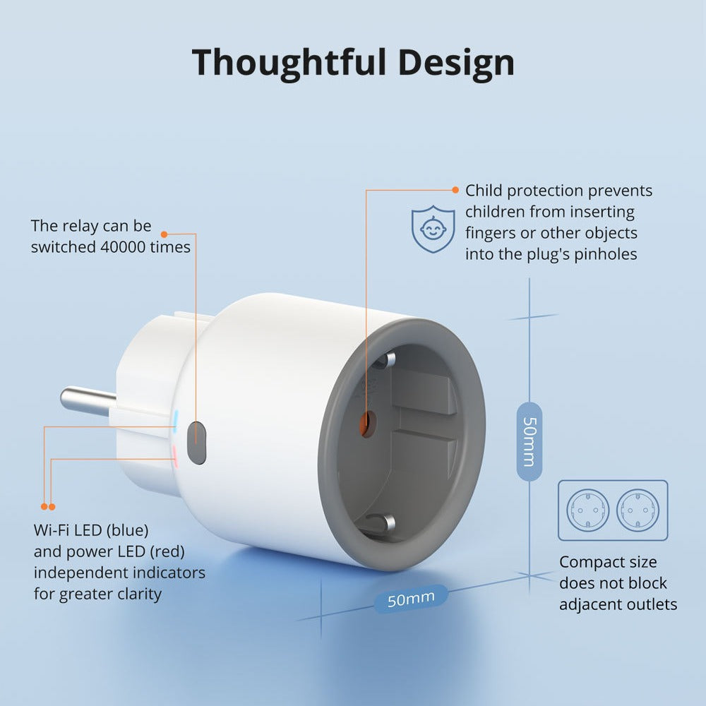 Smart Socket Power Statistics Remote Voice