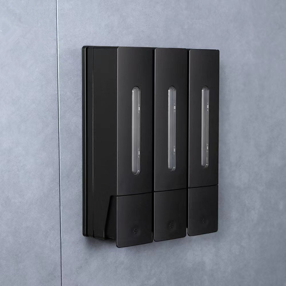 Wall-mounted Punch-free Hair & Body Shampoo Box Press Soap Dispenser