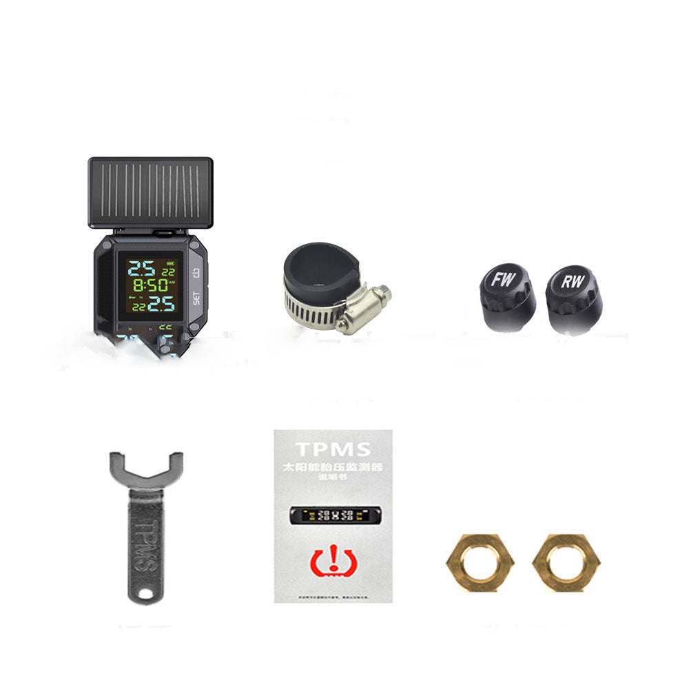 Solar Motorcycle Tire Pressure Monitor