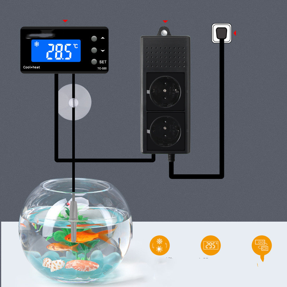 Aquarium Incubation Pet Temperature Controller Split Socket Automatic Conversion Refrigeration Heating Thermostat