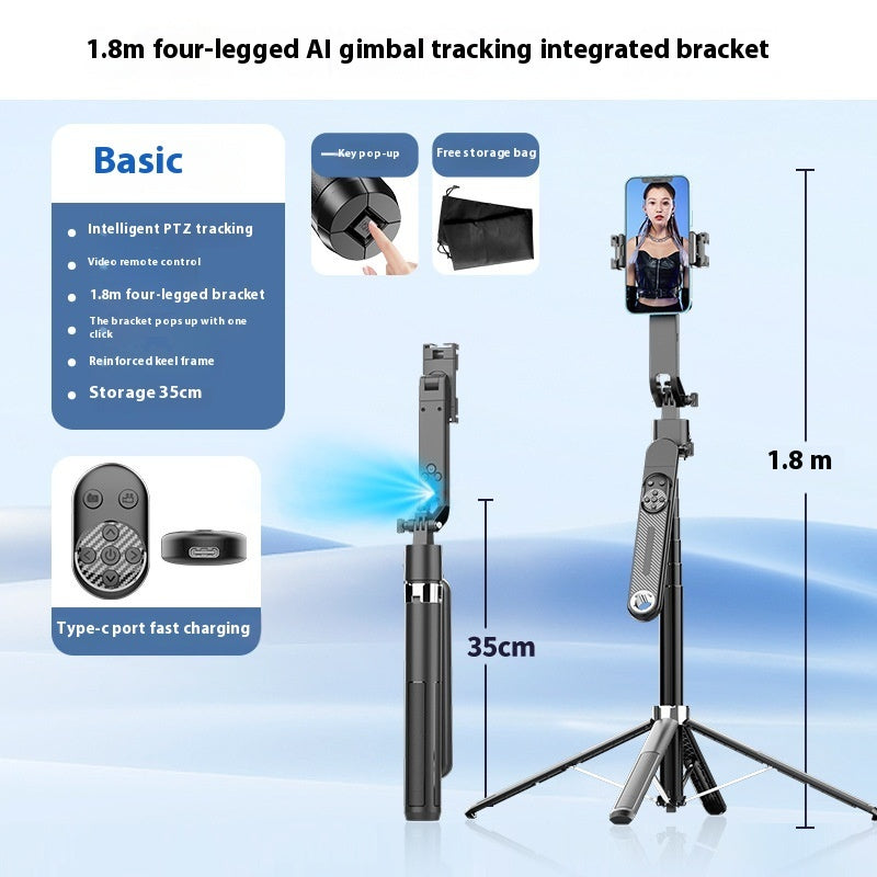 Bluetooth Live Quadrupod Selfie Stick Tripod