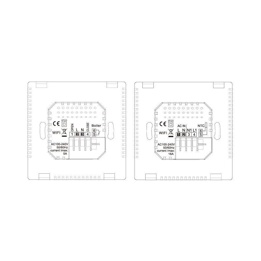 Remote Control Programmable Hydropower Floor Heating Thermostat