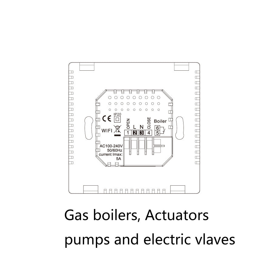 Remote Control Programmable Hydropower Floor Heating Thermostat