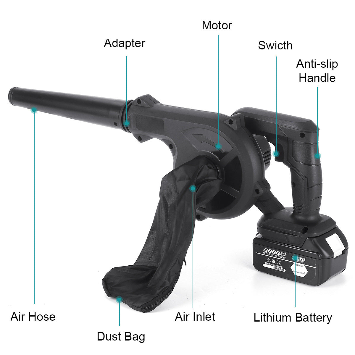 Household Handheld Small Garden Vacuum Cleaner