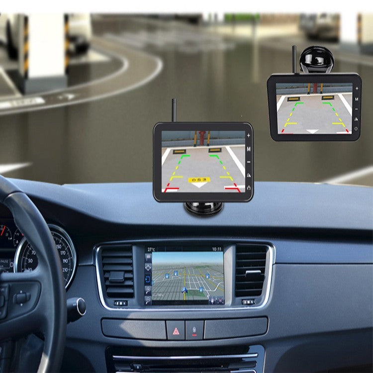 Car Wireless Solar Car Camera Reversing Image HD Rear View Monitor Car Monitor