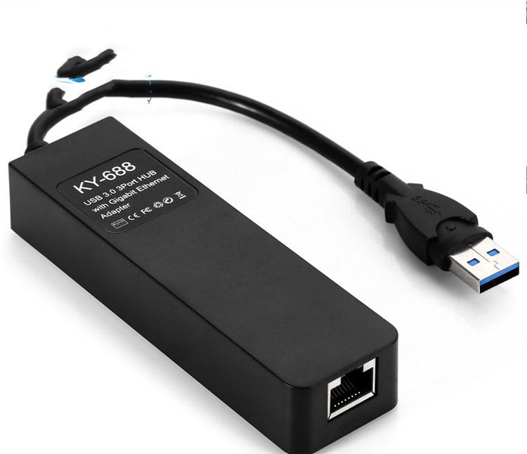 1000m3-port Hub3.0GigabitNetworkCard Hub Hub