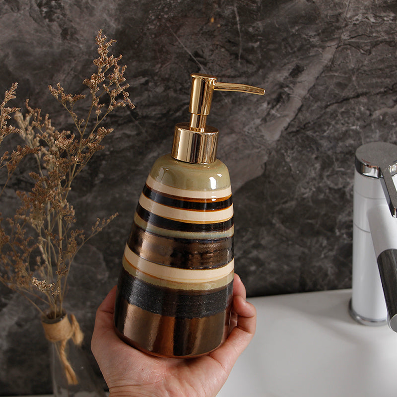 Creative Ceramic Retro Hand Sanitizer Bottle Push Type