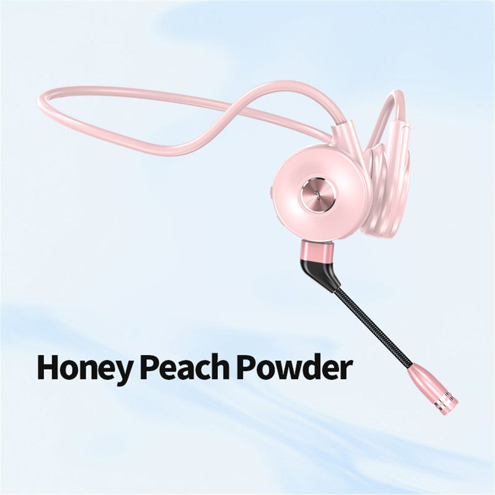 Bone Conduction Bluetooth Headset True Stereo Pair Ear Strap Long Detachable