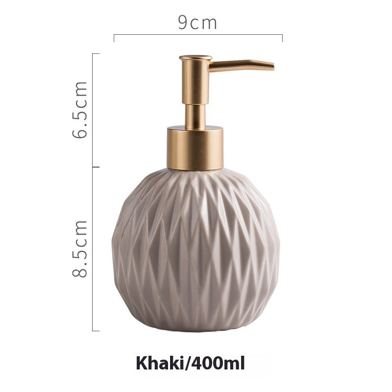 Ceramic Hand Sanitizer Bottle Bathroom Decoration