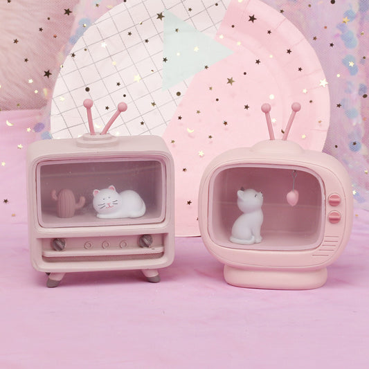 cat cartoon night light