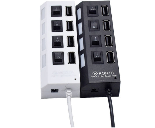 Independent USB HUB 2.0 4-port Hub One For Four Rows Plug Usb Splitter
