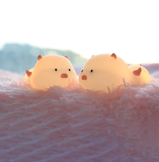 Pig silicone night light