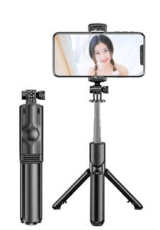 Compatible with Apple, Explosive Bluetooth Selfie Stick Integrated Selfie Artifact Mobile Phone Universal Video Broadcast Tripod Selfie Stick