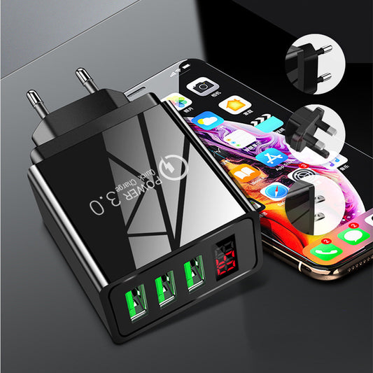 Digital Display Charger Digital Display Quick Charger Smart Phone Charging Head