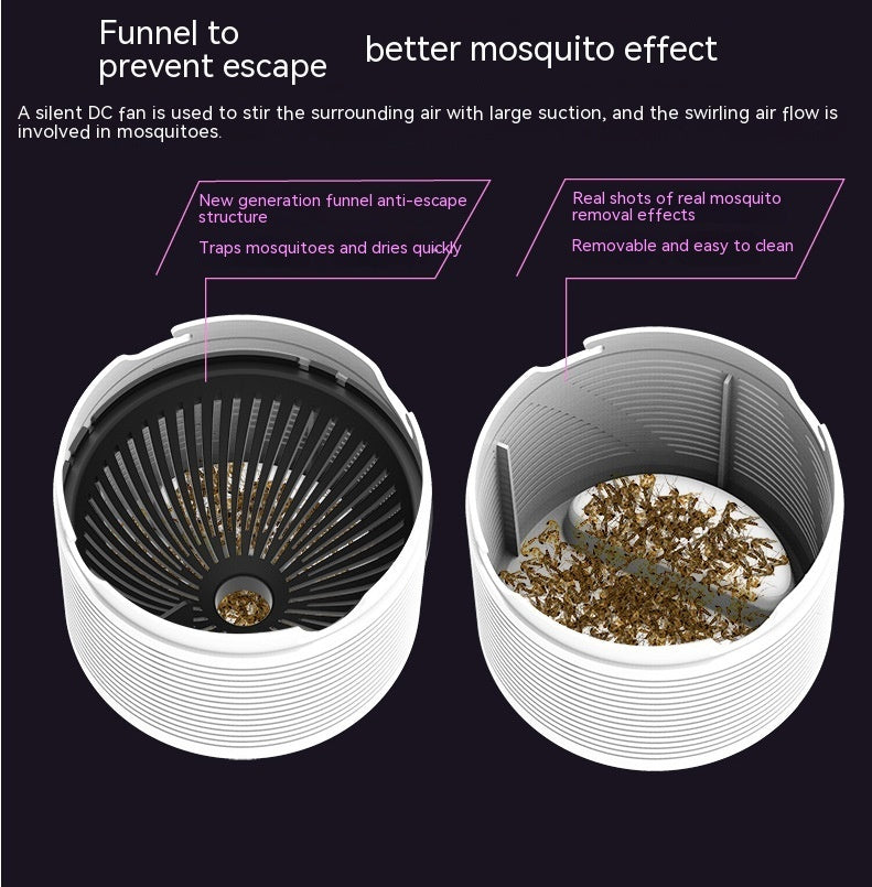 Smart Mosquito Killing Lamp Home Indoor Plug-in Type Mosquito Killer Battery Racket Static