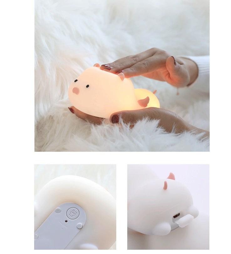 Pig silicone night light