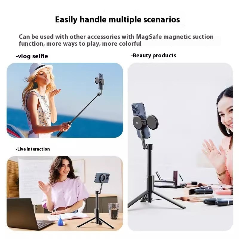 Magsafe Magnetic Selfie Stick Tripod Outdoor