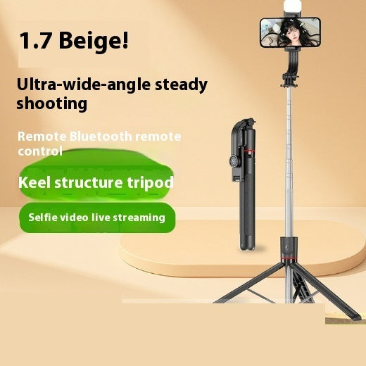Selfie Stick Portable Tripod Bluetooth Telescopic Rod