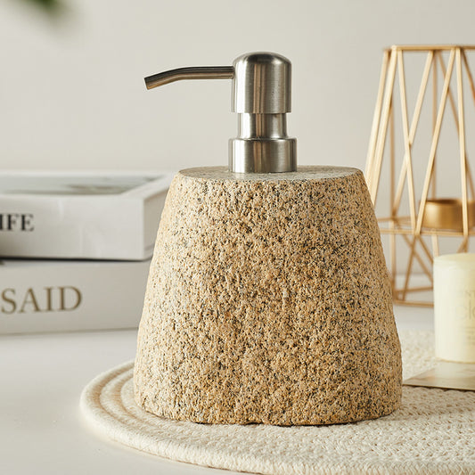Natural Retro Pebble Hand Sanitizer Travel Bottle
