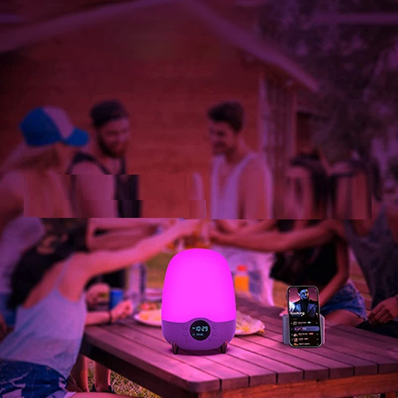 Colorful Atmosphere Bedroom Night Light Smart Bluetooth Speaker