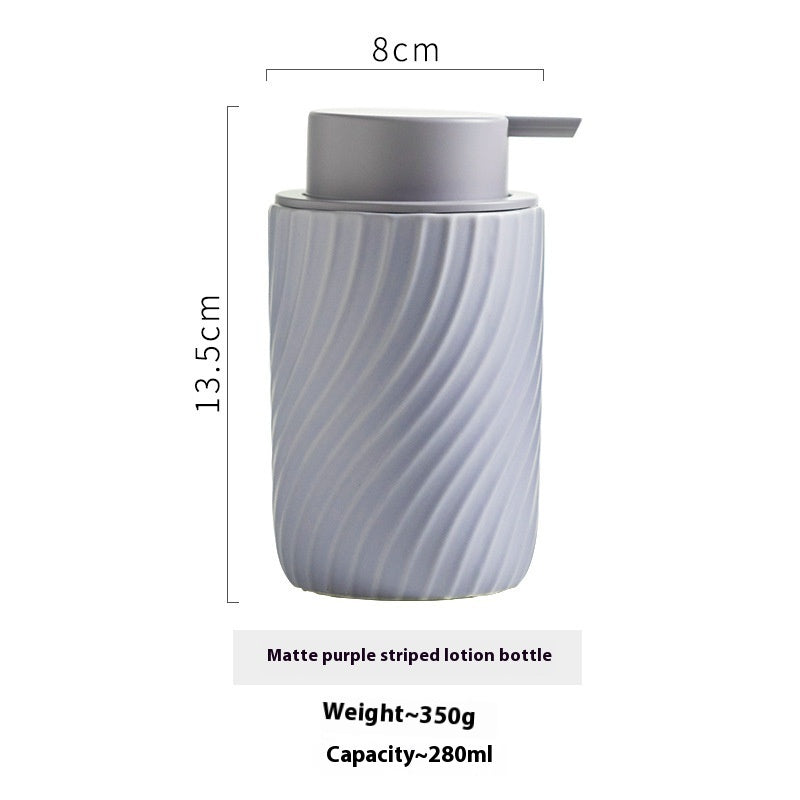 Ceramic Emulsion Hand Sanitizer Shower Gel Bottle