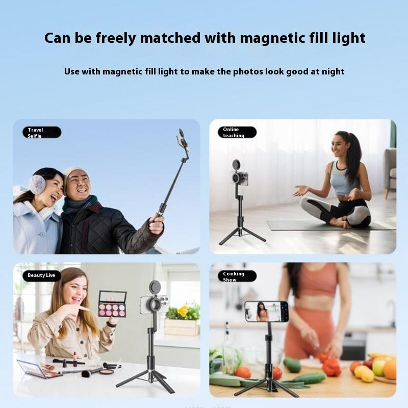 Portable Magnetic Bluetooth Remote Control Selfie Stick