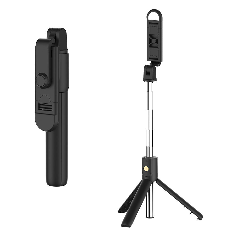 Compatible with Apple, Explosive Bluetooth Selfie Stick Integrated Selfie Artifact Mobile Phone Universal Video Broadcast Tripod Selfie Stick