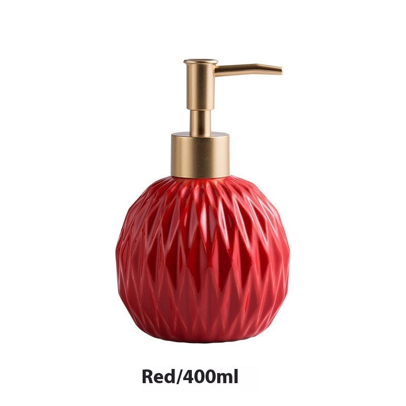 Ceramic Hand Sanitizer Bottle Bathroom Decoration