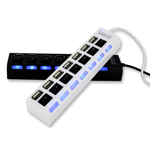 With Switch Hub Usb 7 Bit Splitter 7 Port Usb Hub One Drag Seven Hub Converter