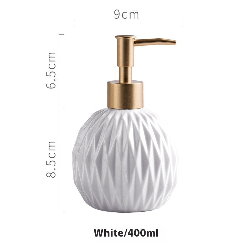 Ceramic Hand Sanitizer Bottle Bathroom Decoration
